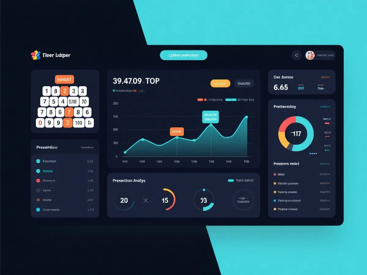 澳洲幸運5預測分析介面示意圖