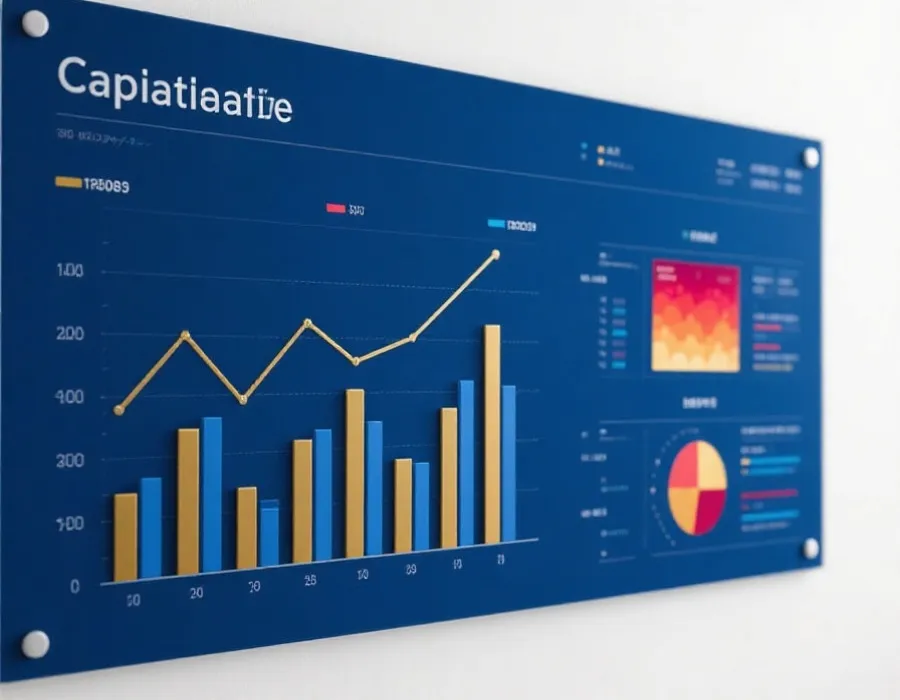 走勢統計圖表與熱度分析示意