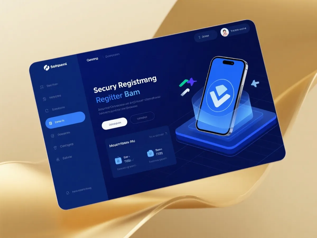 安全註冊入口示意圖